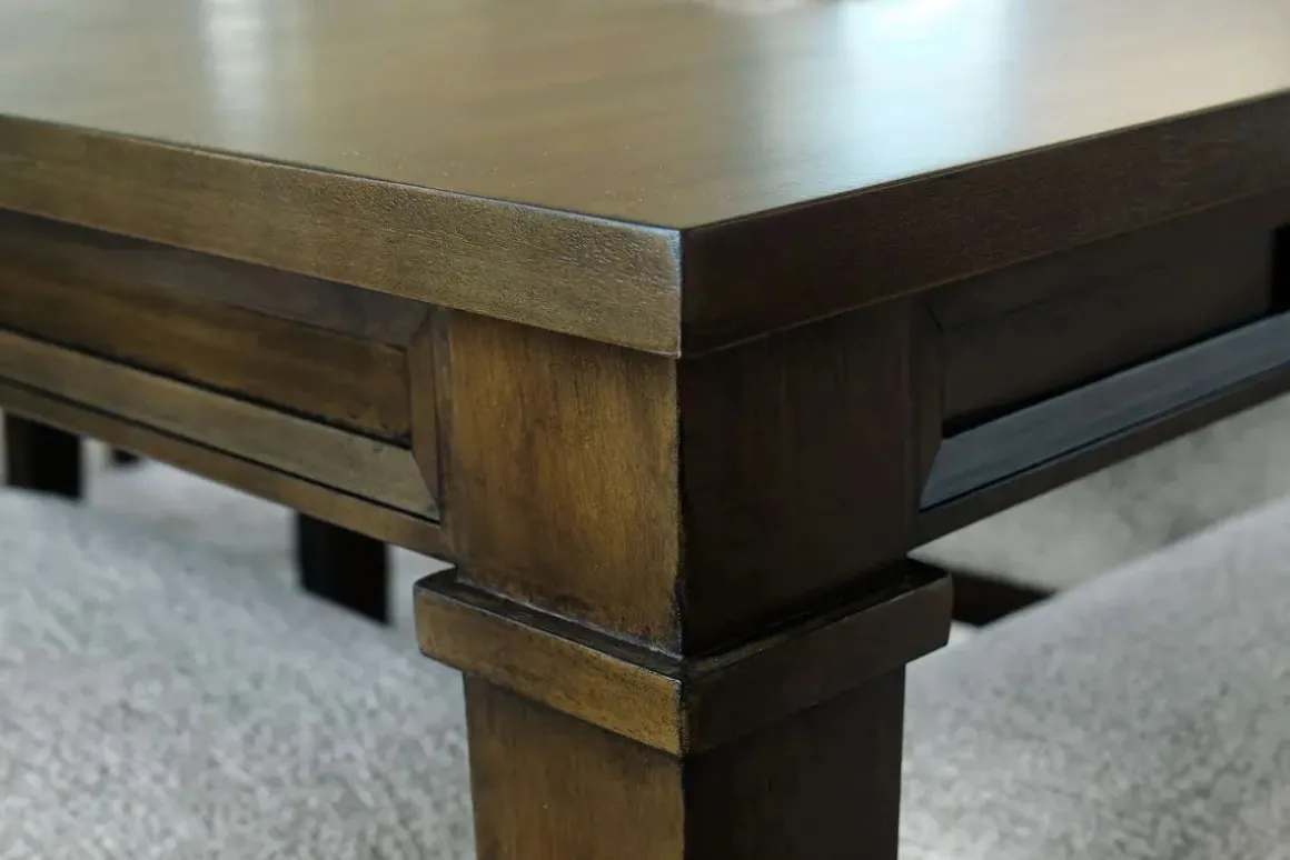 Mariana Dining Table & 8 Chairs In Vintage Mocha