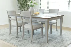 Mariana Dining Table & 4 Chairs In Vintage Mocha