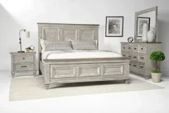 Mariana Panel Bed In Vintage Creme, Queen