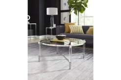 Marilyn Coffee Table In Glass/Acrylic/Polished Stainless Steel