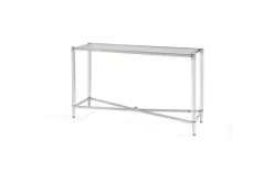 Marilyn Sofa Table In Glass/Acrylic/Polished Stainless Steel