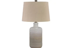 Marnina Table Lamp In Taupe