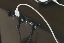 Marnville Accent Table W/ Usb Charger In Espresso