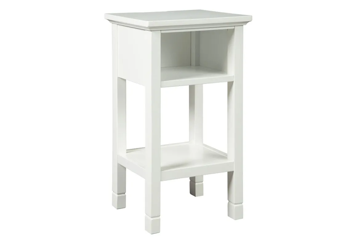 Marnville Accent Table W/ Usb Charger In Espresso