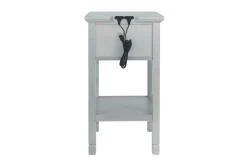 Marnville Accent Table W/ Usb Charger In Espresso