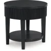 Marstream End Table In Charcoal Black