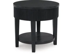 Marstream End Table In Charcoal Black