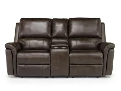 Martina 2 Power Loveseat In Dark Brown