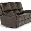 Martina 2 Power Sofa In Dark Brown