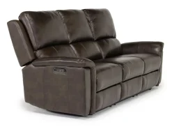 Martina 2 Power Sofa In Dark Brown