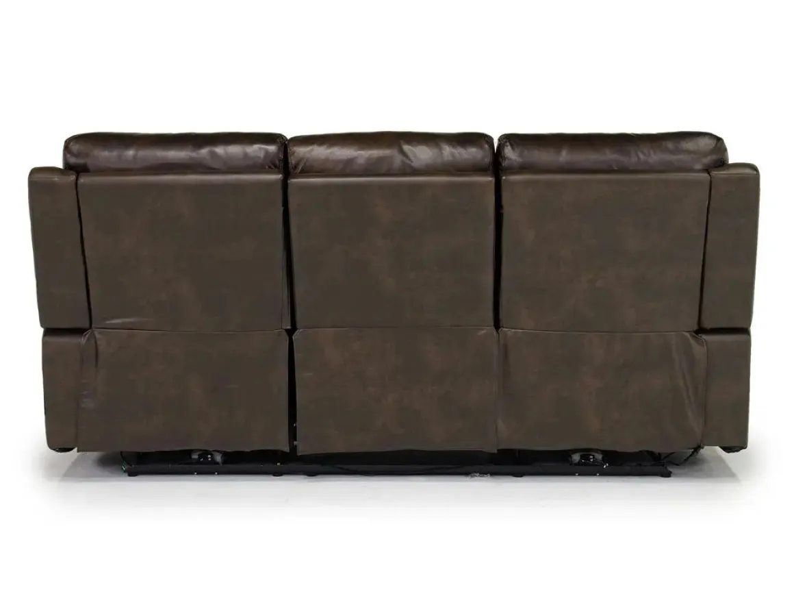 Martina 2 Power Sofa In Dark Brown
