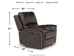 Martina Recliner In Dark Brown