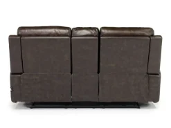 Martina Reclining Loveseat In Dark Brown