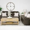 Martina Reclining Sofa & Loveseat In Dark Brown