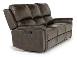 Martina Reclining Sofa & Loveseat In Dark Brown