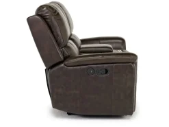 Martina Reclining Sofa & Loveseat In Dark Brown