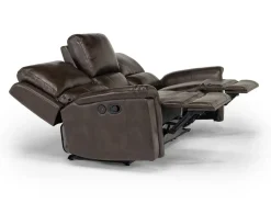 Martina Reclining Sofa In Dark Brown