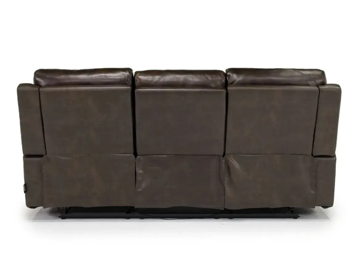 Martina Reclining Sofa In Dark Brown