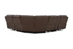 Max 6 Piece 2 Power Sectional In Aline Timber Leather
