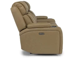 Max 2 Power Sofa In Aline Butternut Leather