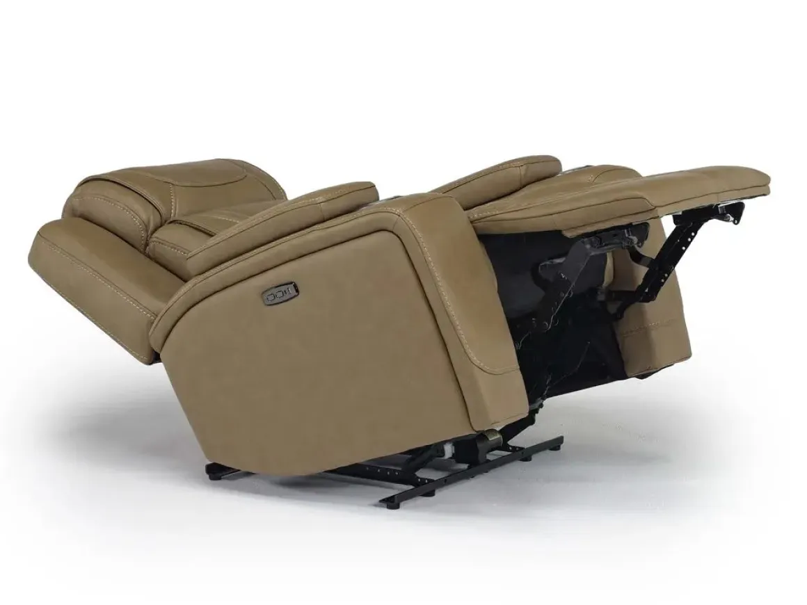 Max Power Recliner In Aline Butternut Leather