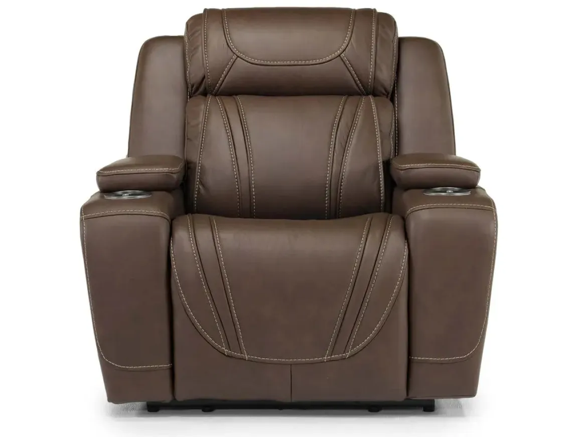 Max Power Recliner In Aline Butternut Leather