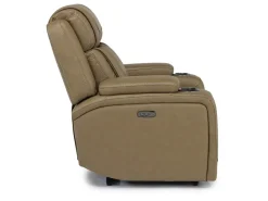 Max Power Recliner In Aline Butternut Leather