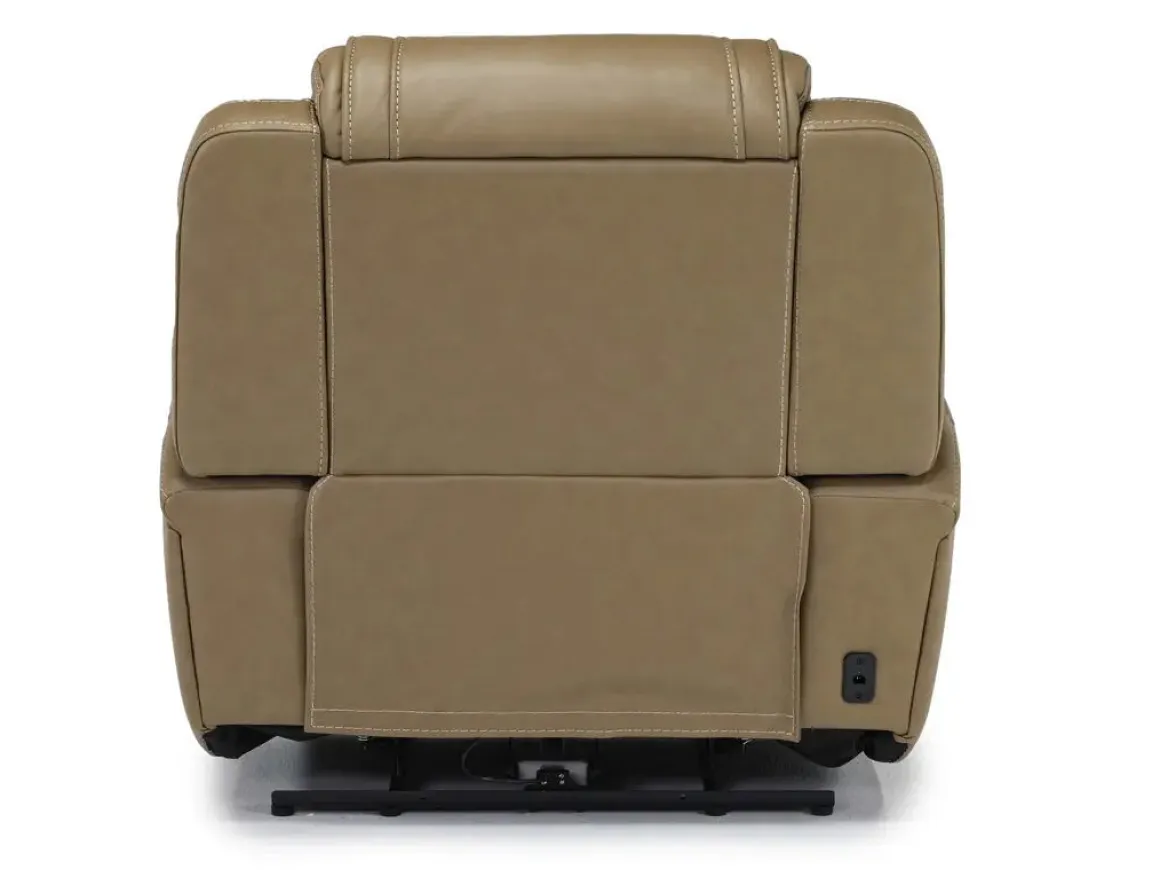 Max Power Recliner In Aline Butternut Leather