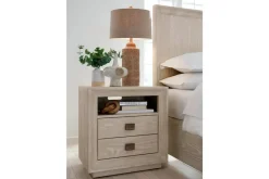 Maxime 2 Drawer Nightstand W/ Usb In Sugar