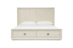 Maxime Storage Bed, Dresser, Mirror & Nightstand In Sugar, Full