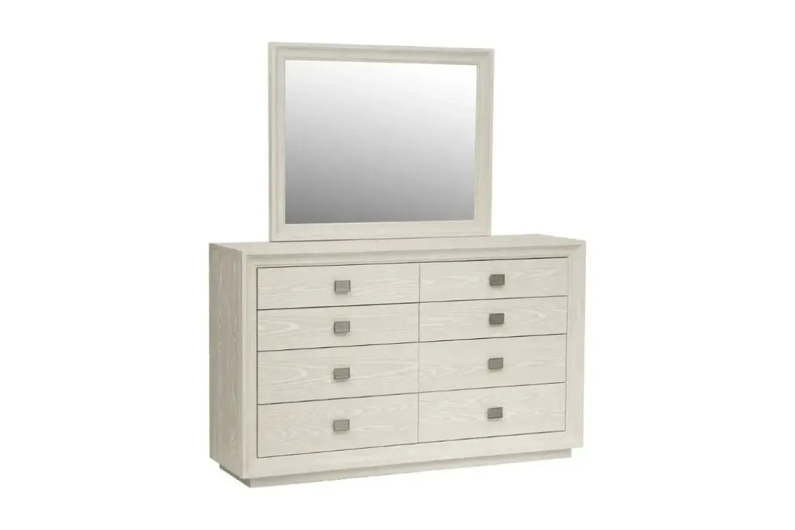 Maxime Storage Bed, Dresser, Mirror & Nightstand In Sugar, Full