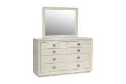 Maxime Storage Bed, Dresser, Mirror & Nightstand In Sugar, Full