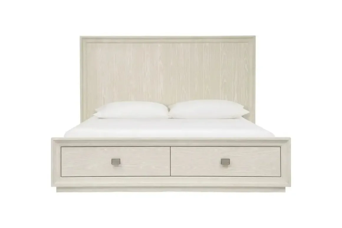 Maxime Storage Bed, Dresser, Mirror & Nightstand In Sugar, Full