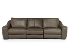 Mayflower 2 Power Sofa In Seville Umber Leather