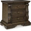 Maylee 2 Drawer Charging Nightstand In Dark Brown