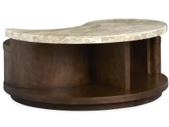 Mcpherson Round Coffee Table In Burnt Umber