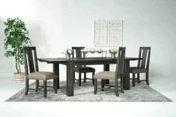 Meadow Extendable Dining Table & 4 Chairs In Brown