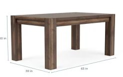 Meadow Extendable Dining Table In Brown
