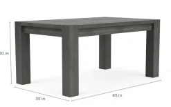 Meadow Extendable Dining Table In Brown