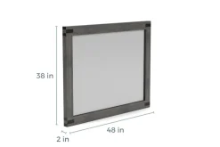 Meadow Mirror In Gray