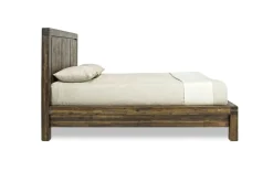 Meadow Panel Bed W/ Storage In Brown, Full