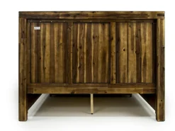 Meadow Panel Bed W/ Storage In Brown, Full