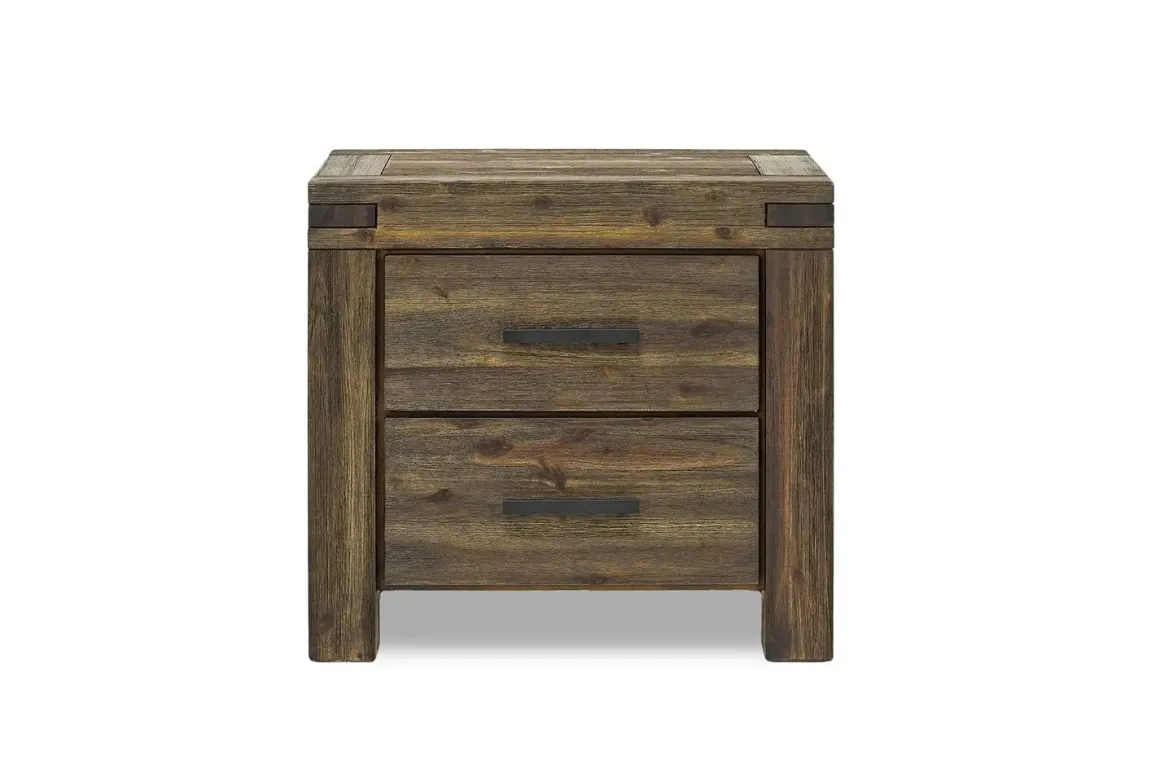 Meadow Panel Storage Bed, Dresser, Mirror & Nightstand In Gray, Full