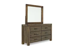 Meadow Panel Storage Bed, Dresser, Mirror & Nightstand In Gray, Full