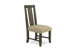 Meadow Side Chair In Brown, Upholstered