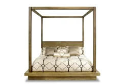 Melbourne Canopy Bed In Mineral, Queen