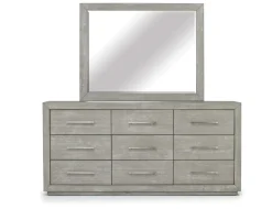 Melbourne Panel Bed, Dresser, Mirror & Nightstand In Brown Mel, Full