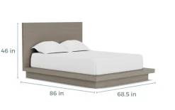 Melbourne Panel Bed, Dresser, Mirror & Nightstand In Brown Mel, Full