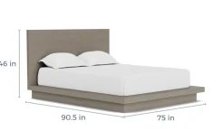 Melbourne Panel Bed, Dresser, Mirror & Nightstand In Brown Mel, Full