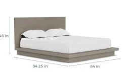 Melbourne Panel Bed, Dresser, Mirror & Nightstand In Brown Mel, Full